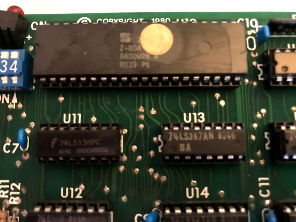 The Z80 CPU on the Apple softcard