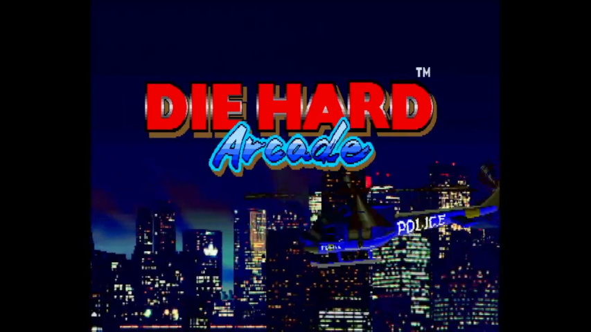 Die Hard Arcade title screen