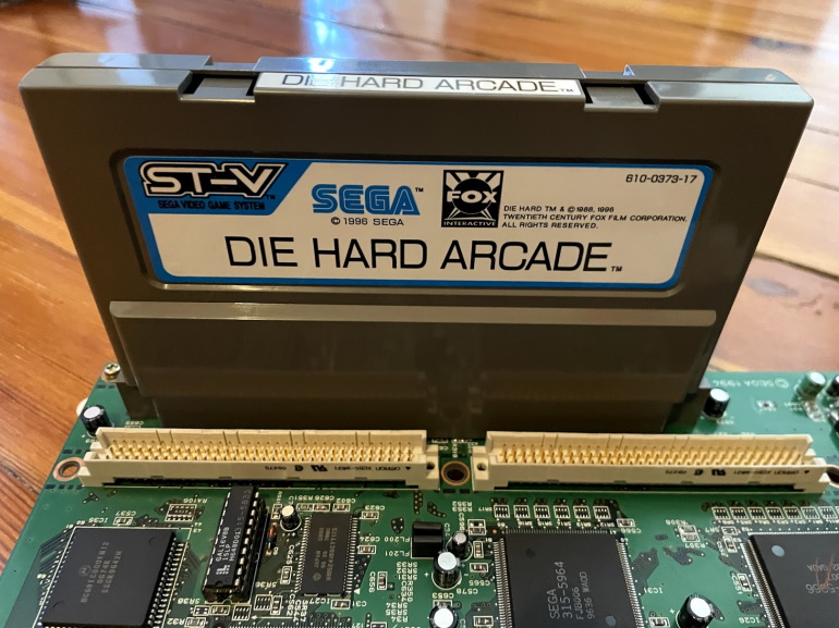 Sega ST-V cartridge in its natural habitat