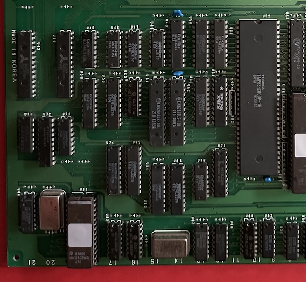 all according to toakeikaku (translators note: toakeikaku means toaplan) The corner of the board