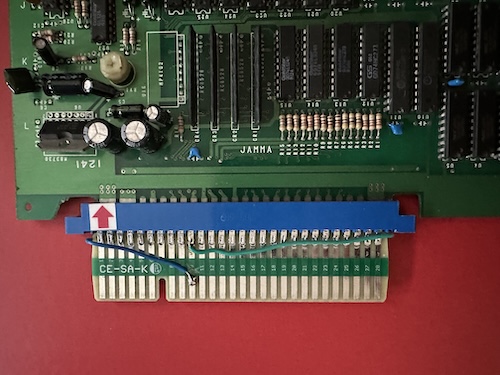 it looks like a hackjob but it works, which means... it's probably a hack job An adapter plugged into the board