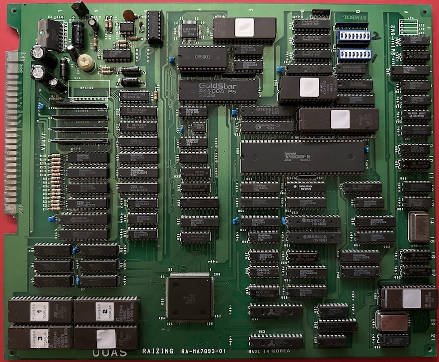 still plenty of through-holes Sorcer Striker PCB