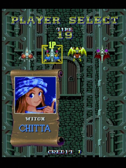 this is a Chitta fan post Character select screen, highlighting Chitta