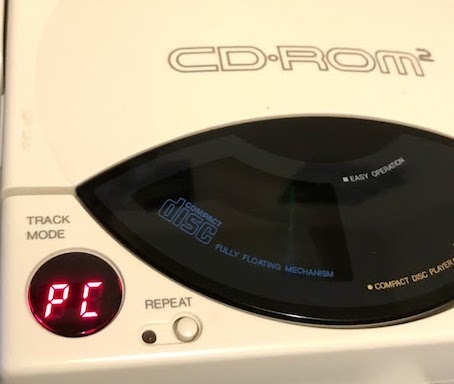 The CD-ROM2 lit up 'PC', as it does when its connected to a PC Engine