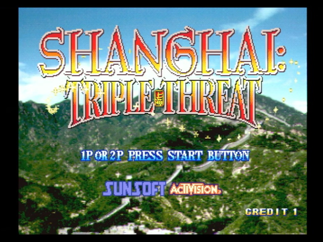 Shanghai Triple Threat title screen
