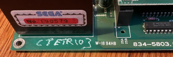 '{TETRIO} scratched into a circuit board