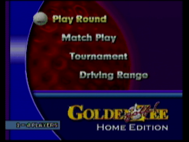 The Golden Tee menu