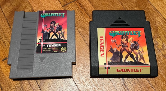Gauntlet NES' two versions: one Nintendo-licensed, one not