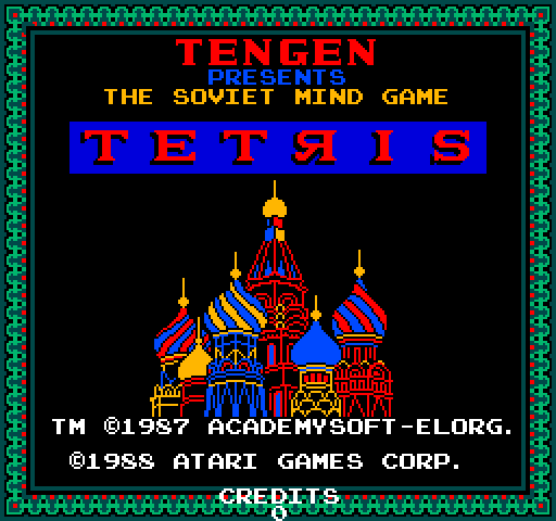 Tengen Tetris on arcade