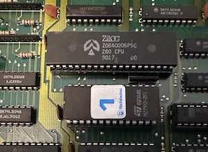 a Z80? on my arcade PCB?! it's more likely than you think Zilog Z84, through-hole
