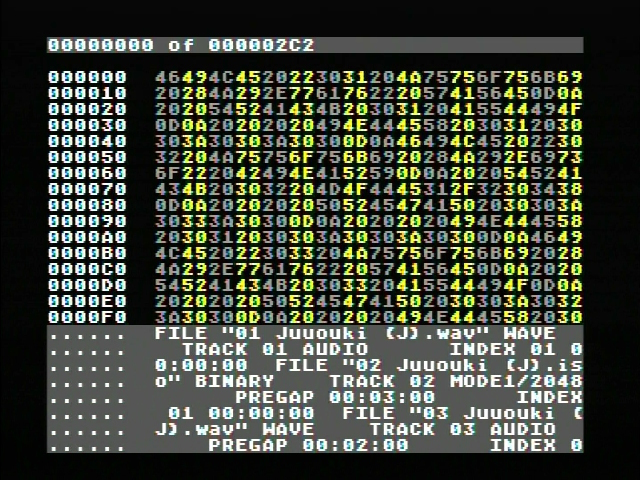 Juuouki (J) hexdump