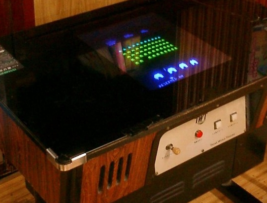 Space Invaders with a joystick to move left and right