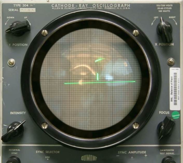 A Cathode-Ray Oscilloscope playing Tennis For Two